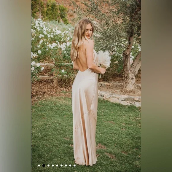 Show Me Your Mumu- Jasmine Halter Maxi Dress - Picture 3 of 4